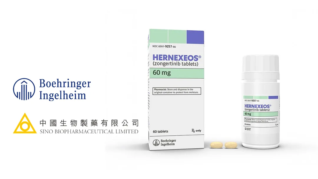 Boehringer Ingelheim and Sino Biopharmaceutical Secure NMPA Conditional Approval for Hernexeos in First-Line HER2-Mutant NSCLC With 76% Response Rate