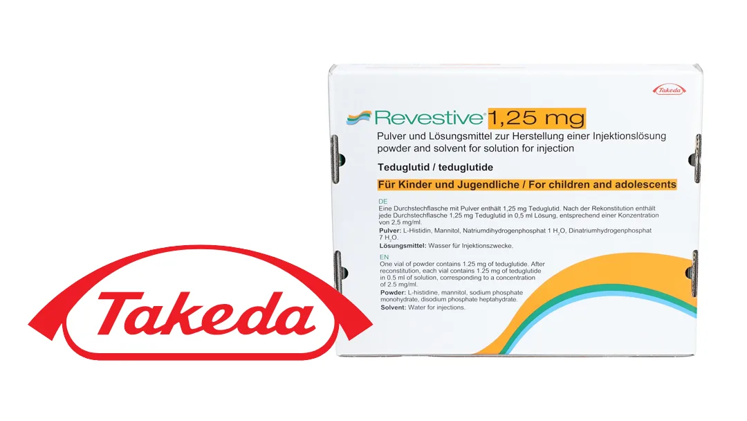 Takeda Expands Revestive Approval in China with New 1.25 mg Specification for Pediatric Short Bowel Syndrome Patients as Young as 4 Months
