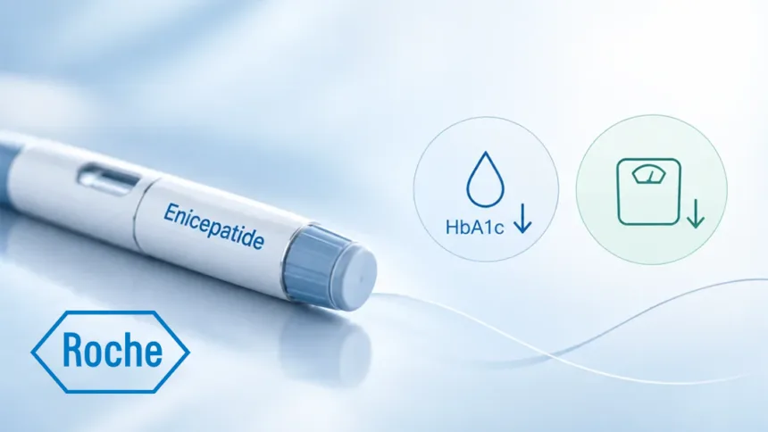 Roche Reports Positive Phase II Topline Data for Enicepatide – Once‑Weekly GLP‑1/GIP Agonist Cuts HbA1c by 2.65% and Body Weight by 15.5% at 48 Weeks