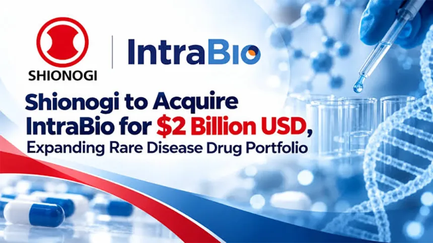 Shionogi to Acquire IntraBio for $2.0B – Rare Neurodegenerative Disease Platform Anchored by FDA‑Approved AQNEURSA Expands Global Portfolio
